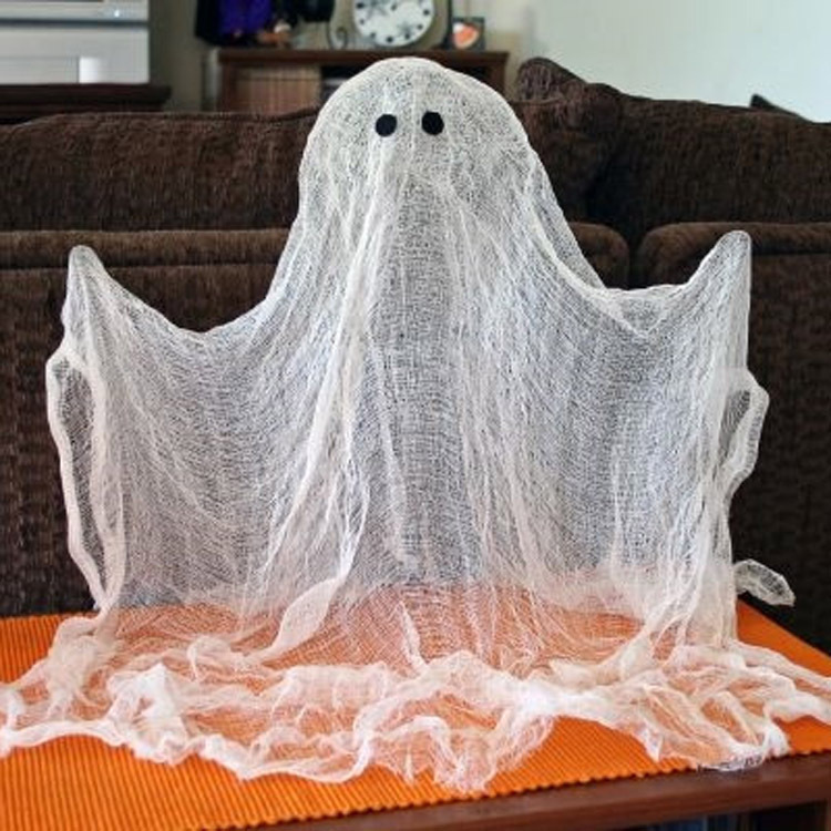 ハロウィン装飾ガーゼ 2.15m ワイドファインガーゼマルチカラーポリエステル綿装飾小道具お化け屋敷の形ゴーストフェスティバルパーティー|undefined
