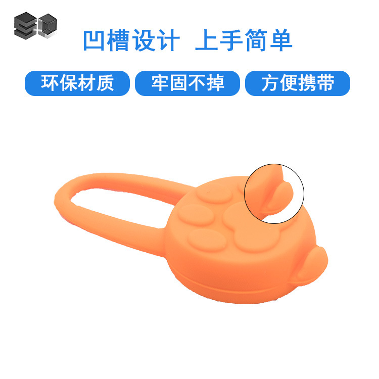 Suministro directo de fábrica de silicona LED colgante luminoso anti-perro perdido mascota viaje al aire libre luz de advertencia de impresión de la pata