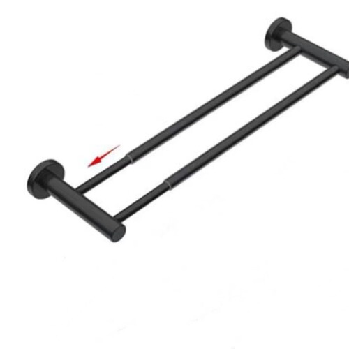Factory Sales 304 Stainless Steel Adjustable Telescopic Towel Rack Towel Holder Bathroom Single Pole Double Pole