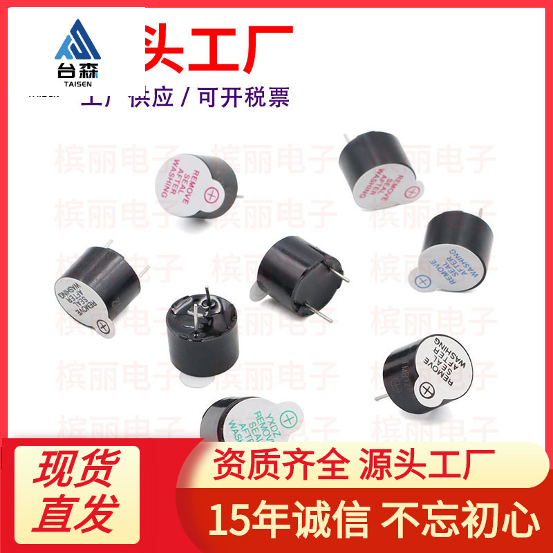 TMB12A05蜂鸣器12A03 12A12一体 有源 3V5v6v9V24v AL1205 12*9.5