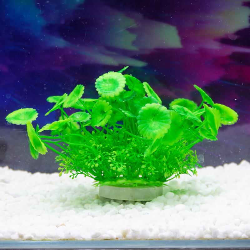 Decoración de Acuarios Transfronteriza, Plantas Acuáticas Artificiales, Plantas Acuáticas Falsas para Acuarios, Decoración de Mesas de Arena, Adornos de Flores de Plástico