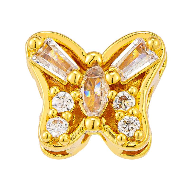 Antiguo método oro goteando aceite azul quemado colgante cuentas Dios de la riqueza atrapador de sueños flor cuentas de tambor accesorios de bricolaje joyería de transferencia