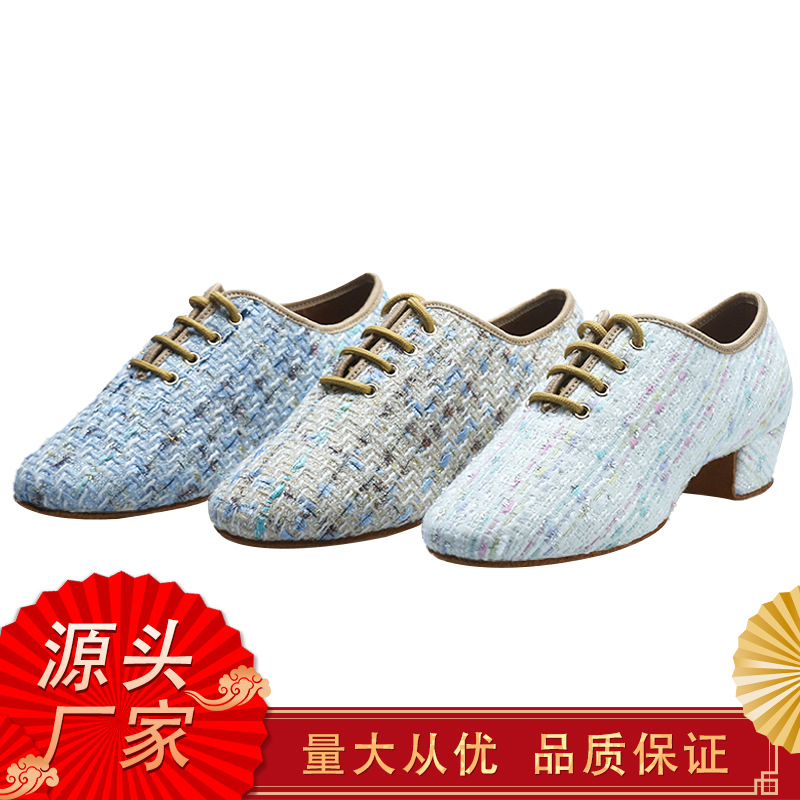 Professional Kidsren's Latin Dance Shoes, Girls' Cha-Cha Dance Shoes, Kidsren's Latin Shoes, Flat Heels, Soft Soles, Wear-Resistant Girls' Practice Shoes