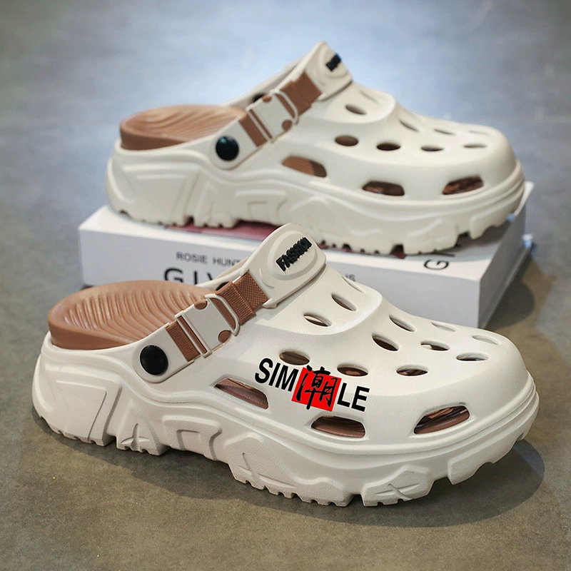 Мужские новые тапочки 2025 лето молодежные легкие дышащие уличные спортивные вьетнамки для мужчин с эффектом "попы"