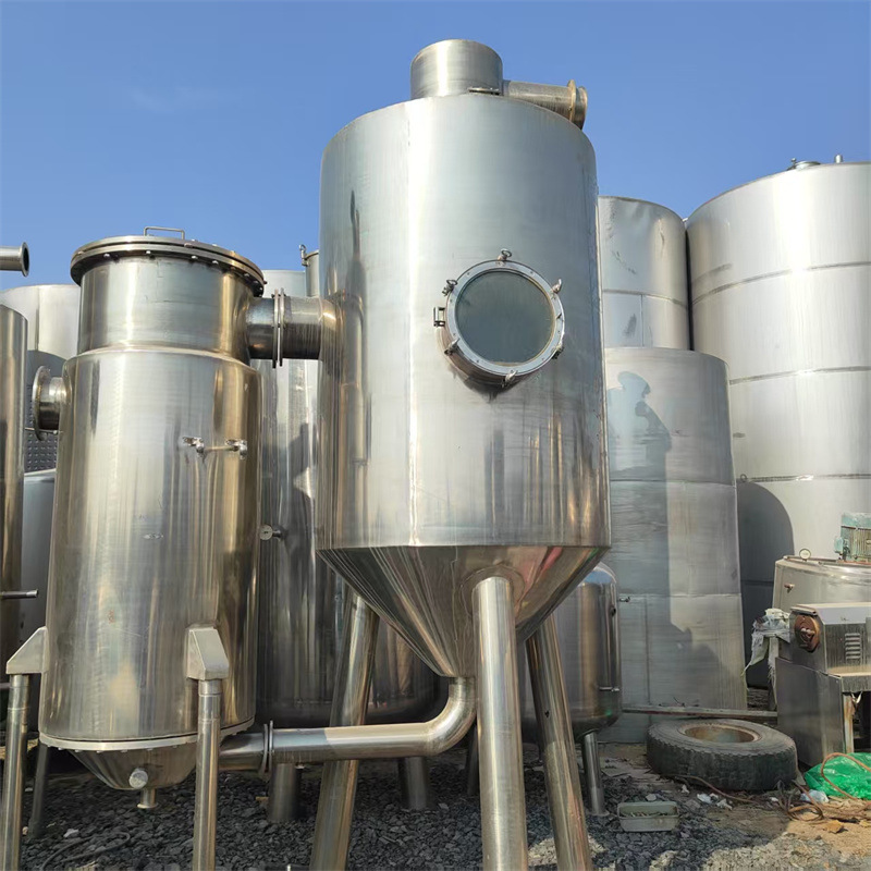 出售二手不锈钢蒸发器  真空浓缩蒸发设备  不锈钢化工蒸发装置