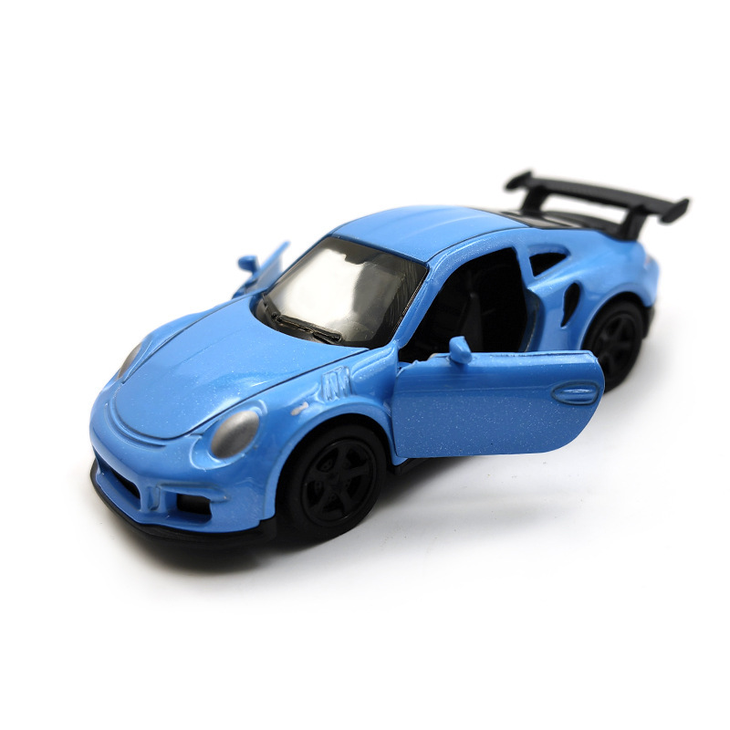 Coche de juguete de aleación a escala 1:64, modelo deportivo de tres puertas con función de retroceso, ideal para niños, ¡el más vendido!