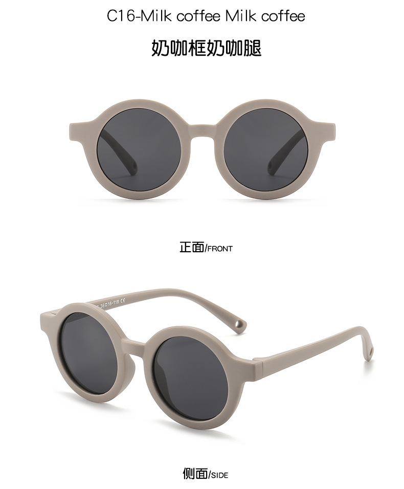 Neue Modelle vom Hersteller - Grenzüberschreitende Baby-Silikon-Kinder-Mode-Sonnenbrille mit polarisiertem Glas für Babys und Kinder - Hochwertige Sonnenbrille für Jungen und Mädchen