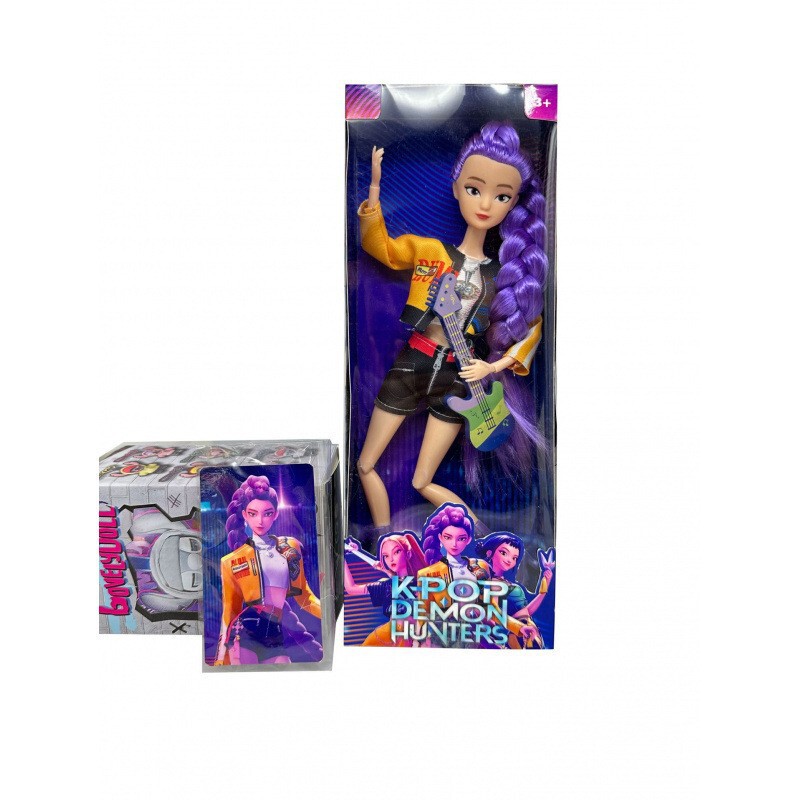 Cross-Border K-Pop Hunter Animation Version 11.5-Inch 12-Joint Solid Body with Colorful Light Animation Version Theme