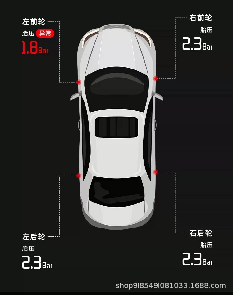 Compatible with Bmw Original Tire Pressure Sensors 1 Series, 2 Series, 3 Series, 5 Series, 7 Series, X1, X3, X4, X5 Tire Pressure Monitoring System Rdc