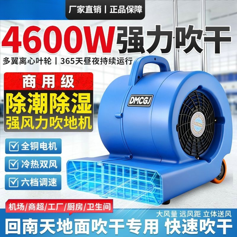 Floor Blower, Commercial High-Power Blower, Household Bathroom Toilet Floor Powerful Dehumidifier Floor Blower, Commercial High-Power Blower, Household Bathroom Toilet Floor Powerful Dehumidifier