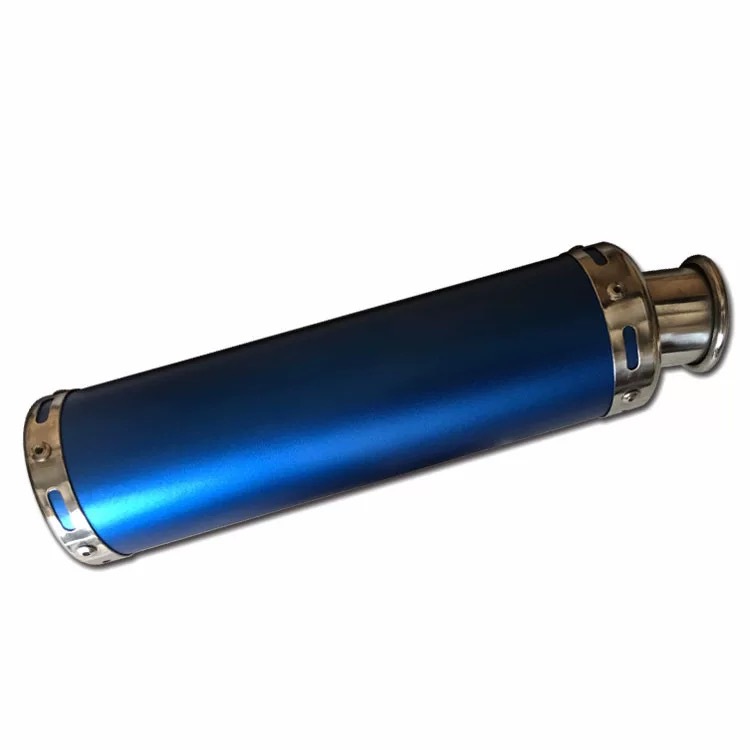88mm Round Mouth Matte Aluminum Alloy Modified Screw-in Exhaust Pipe