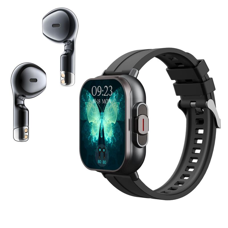 Temu Cross-Border Popular Sports Outdoor Smart Watch D8 Two-In-One Tws Bluetooth Call Heart Rate Exercise Sleep