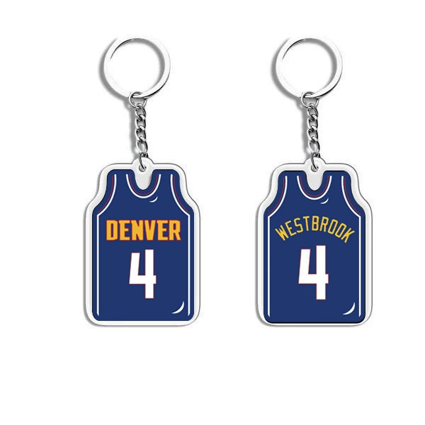 П pendant из акрилового джерси, мини униформа подвеска, 4.6×3.2 см, акрил + металл