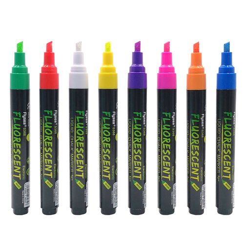 Cross-border supply electronic highlighter set 6mm glass blackboard special pen LED light-emitting light board pen can be customized with LOGO