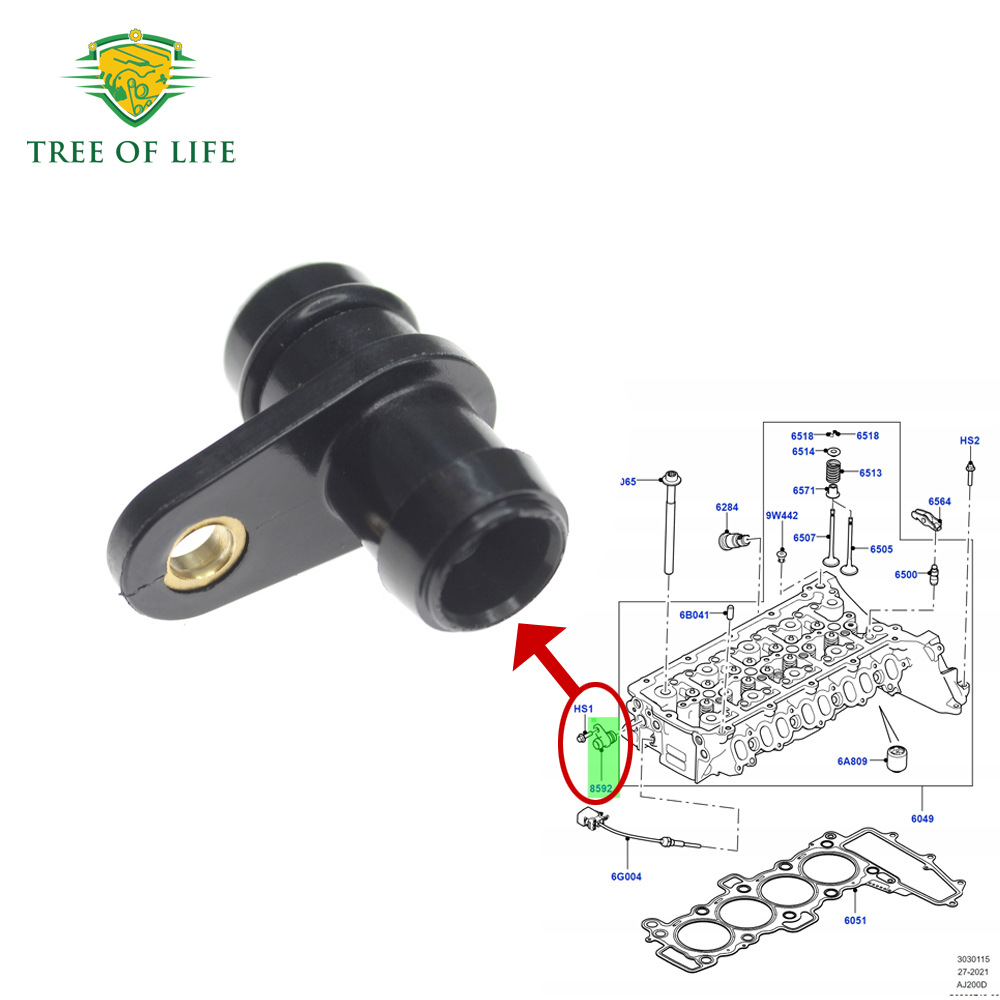 LR073690 JDE36971 para conexiones de salida de agua de Land Rover