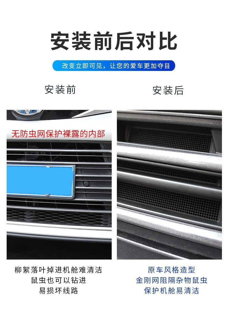 Specialized Insect-Proof Net for Toyota Sienna Models 21-26, Complete Set for Sienna Front Grille and Radiator Modification 2026