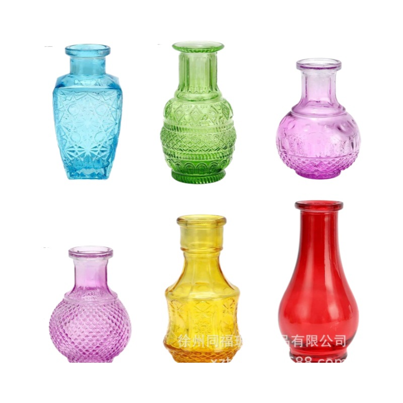 Glass retro nail decoration, small set, Amazon