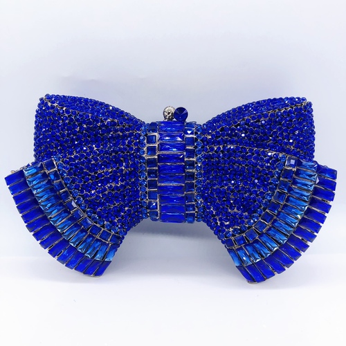 Dai Wei's new bow diamond-encrusted dinner bag European and American banquet full diamond clutch bag women's bag stone clutch bag