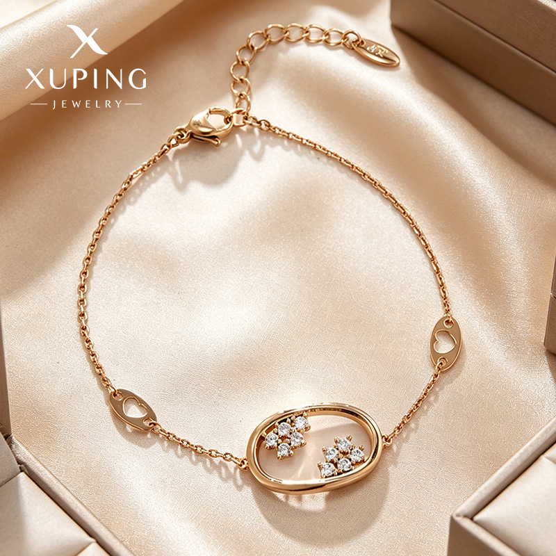 Xusing joyería simple geométrica oval pulsera de moda al por mayor joyería europea y americana personalidad nicho temperamento pulsera para mujeres