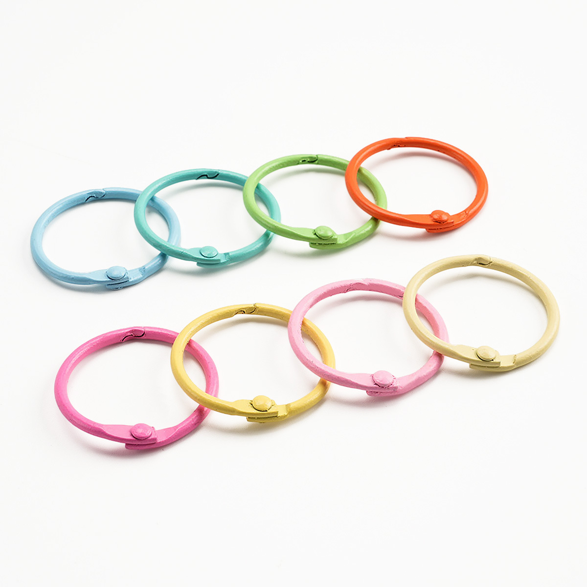 Color llavero colgante llavero bolsa decoración DIY accesorios metal pintura libro anillo tarjeta clave anillo image 6