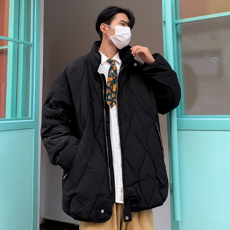 Sports Japanese retro keep warm winter men's down jacket for leisure