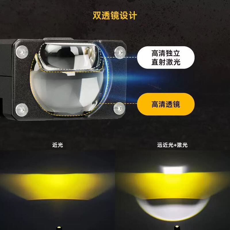 U49 車のグリルライトグリルライト黄色と白の 2 色トラック LED グリル 2 色スポットライトオートバイスポットライト 1inch|undefined
