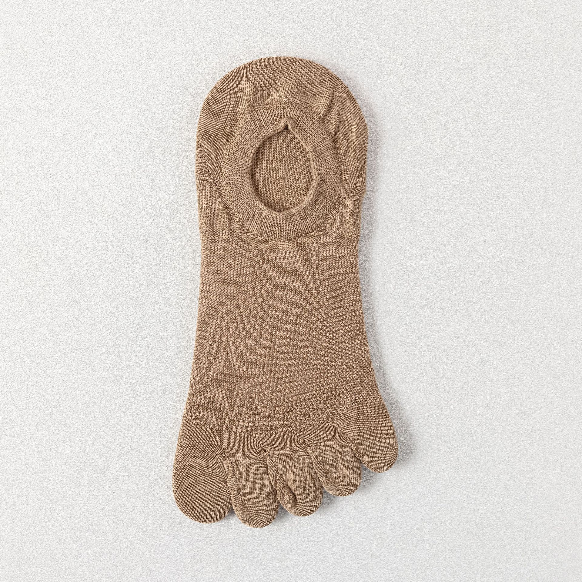 Zhuangyan calcetines para hombres de verano delgados de cinco dedos mallas respirantes antiolor calcetines de algodón de dedos divididos calcetines invisibles para hombres