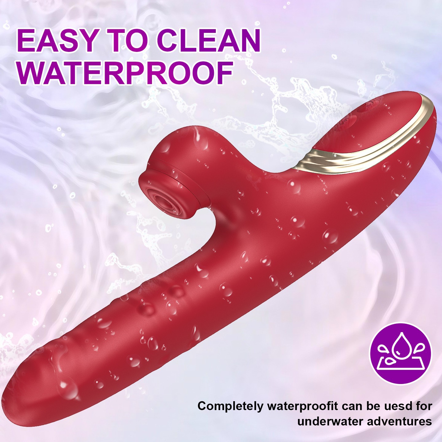 Female telescopic peristaltic vibrating AV stick