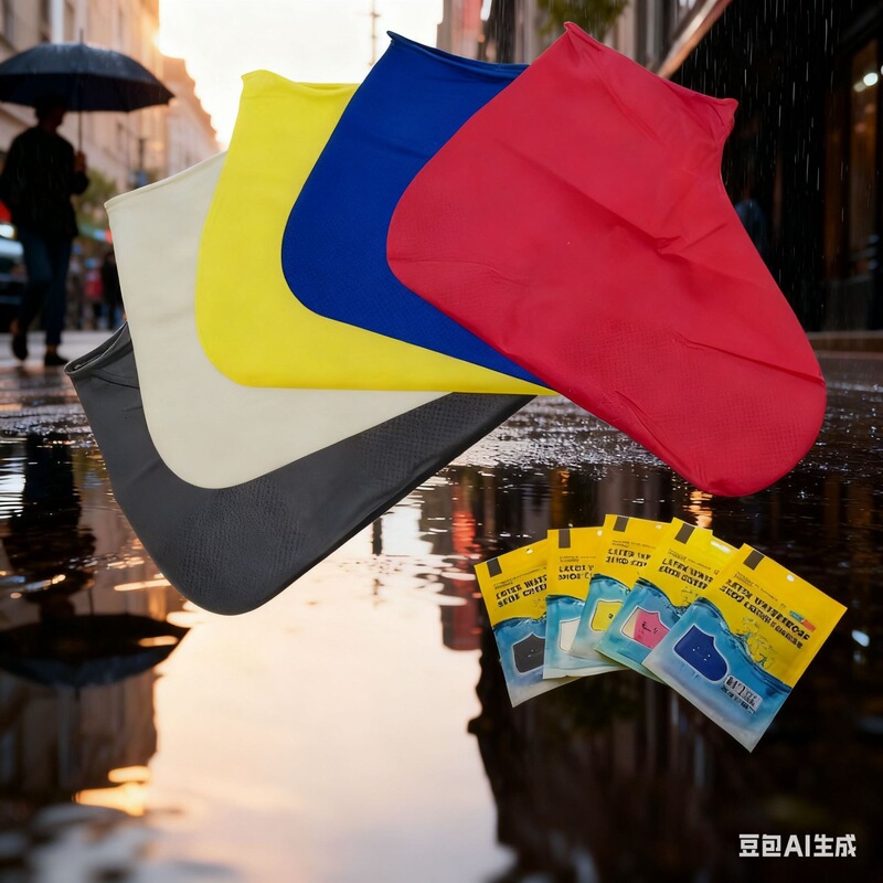 Cross-border wholesale silicone shoe covers, thickened, rainproof, wear-resistant, outdoor non-slip foot covers, rain shoe covers, waterproof covers, rain boot covers Cross-border wholesale silicone shoe covers, thickened, rainproof, wear-resistant, outdoor non-slip foot covers, rain shoe covers, waterproof covers, rain boot covers