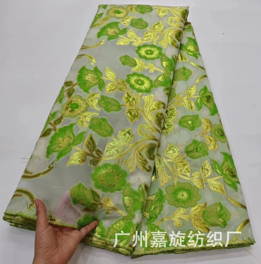 Organza jacquard tela moda cheongsam niños vestido de tela jacquard encaje tela JX3943