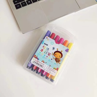 Children's washable watercolor pen drawing book coloring coloring pen suit office marker pen color cute 12 colors