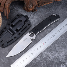 跨境卡秀小直刀户外刀具露营求生刀D2钢高硬度锋利战术刀野营刀
