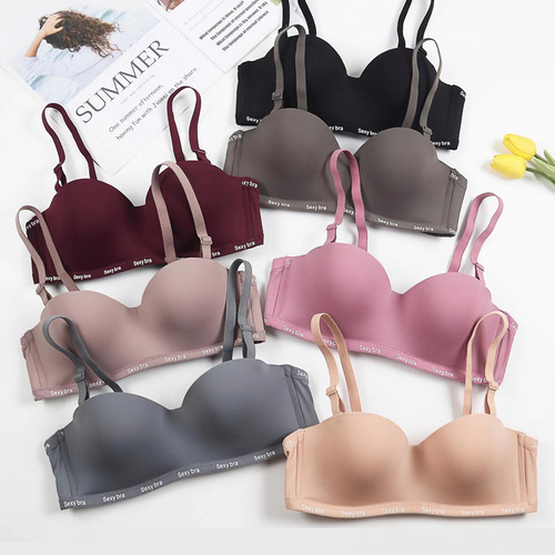 Half Cup Seamless Bra for Women - Factory 1/2, Thin Model, Removable Straps, Sexy Push-Up Bra