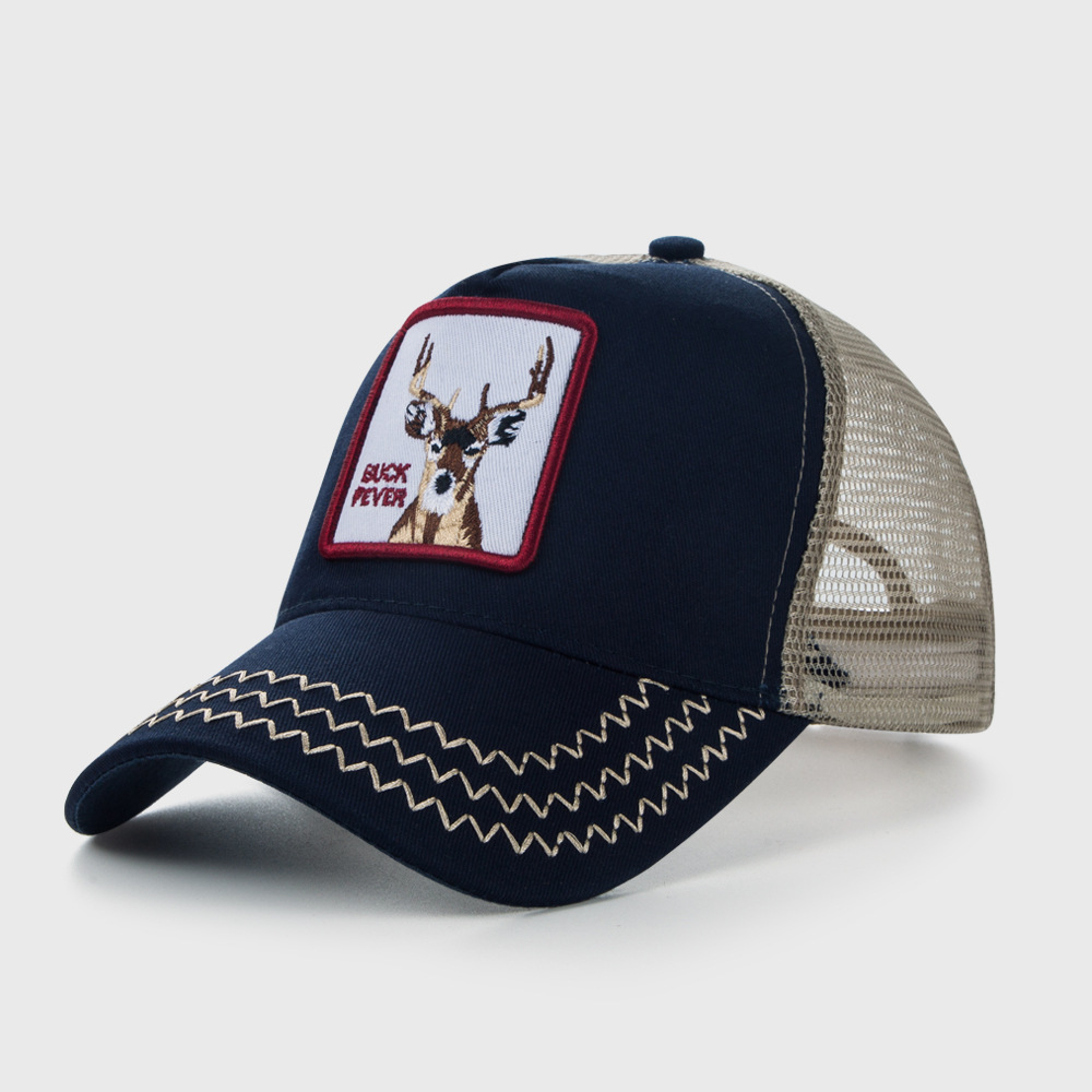 Vente Chaude À  Européen Et Américain Personnalisé De Baseball Cap Hommes Hip Hop Courbe Bord Soleil-ombre Chapeau Pâte Tissu Broderie Maille Casquette À Visière display picture 8