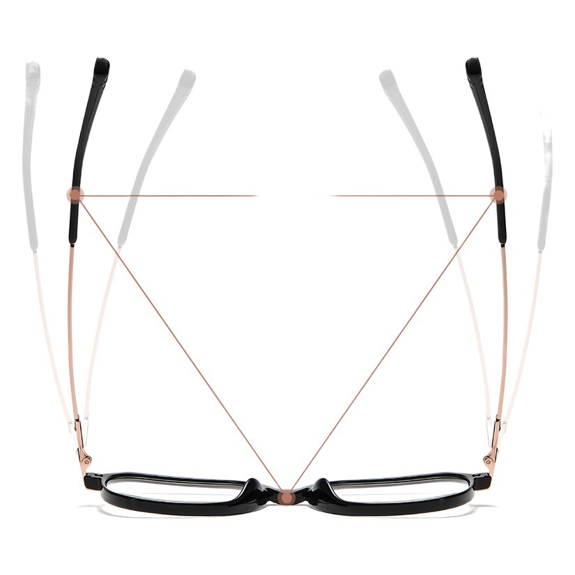 2022 Nueva miopía gafas marco femenino TJ805 moda multi-frame gafas lisas ultra-ligero TR90 anti-azul gafas de luz