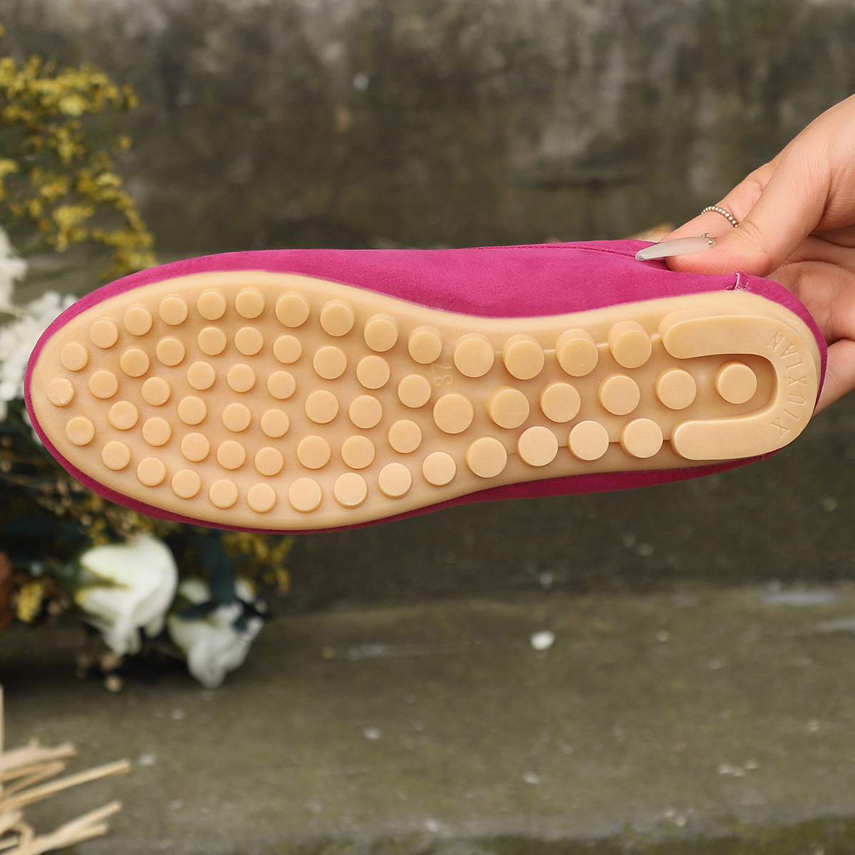 Lågskurna sommarskor för damer med rund tå, vardagsskor, solid vattentät, mjukt läder, bekväma platta skor_voghion.com