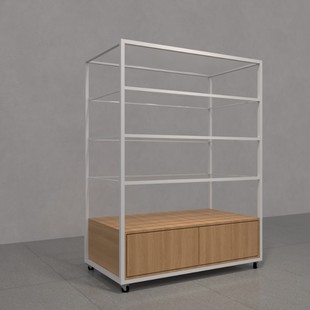Customized Outlet Clothing Store Mobile Display Racks Customizable Sizes and Styles Display Racks Display Racks Showcase Wholesale