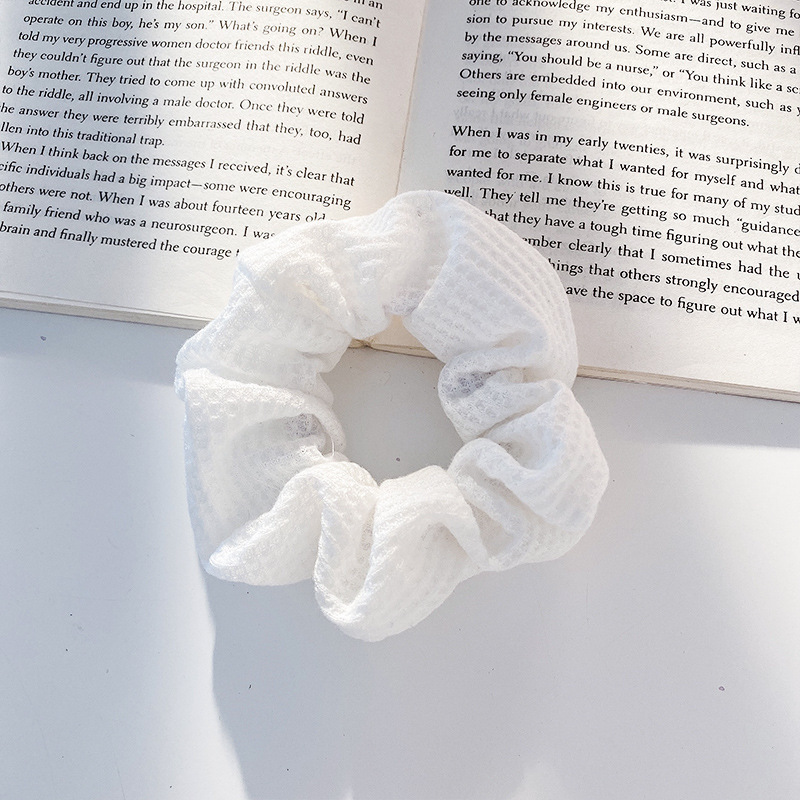 Lazo para el cabello de intestino grueso de encaje de alta calidad de Corea del Sur, flor para la cabeza duradera de todo fósforo, banda de goma de alta elasticidad, bufanda cuadrada, cuerda para el cabello