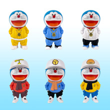 6款潮服叮当猫手办潮玩哆啦A梦蓝胖子公仔卡通车载桌面手办摆件