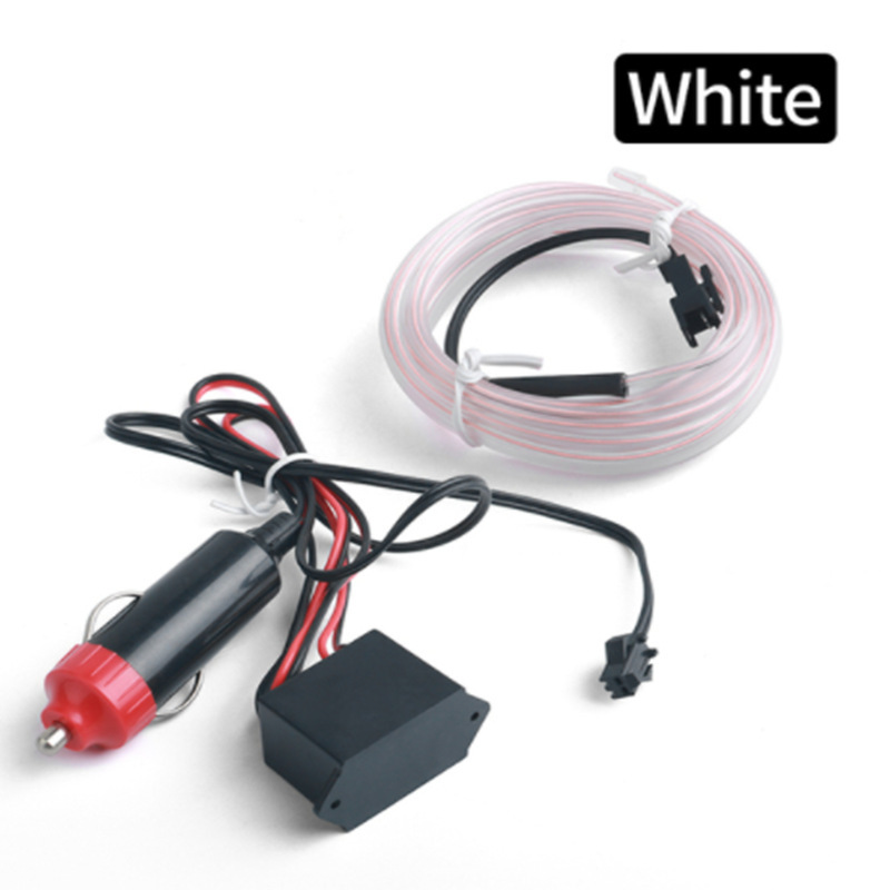 Venta al por mayor coche LED lámpara de gas luz fría Lámpara decorativa lámpara modificada Clip-en luz fría con borde lámpara de atmósfera de coche