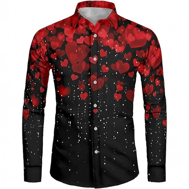 2026 New Cross-Border Men's Multi-Color Canadian Maple Leaf and Stars and Stripes Graffiti 3D Printed Shirt, Wholesale from 1 Piece 2026 New Cross-Border Men's Multi-Color Canadian Maple Leaf and Stars and Stripes Graffiti 3D Printed Shirt, Wholesale from 1 Piece
