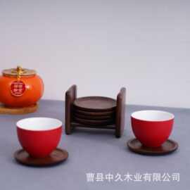 木质隔热杯垫创意马克杯牛奶杯咖啡茶杯垫实木餐桌垫