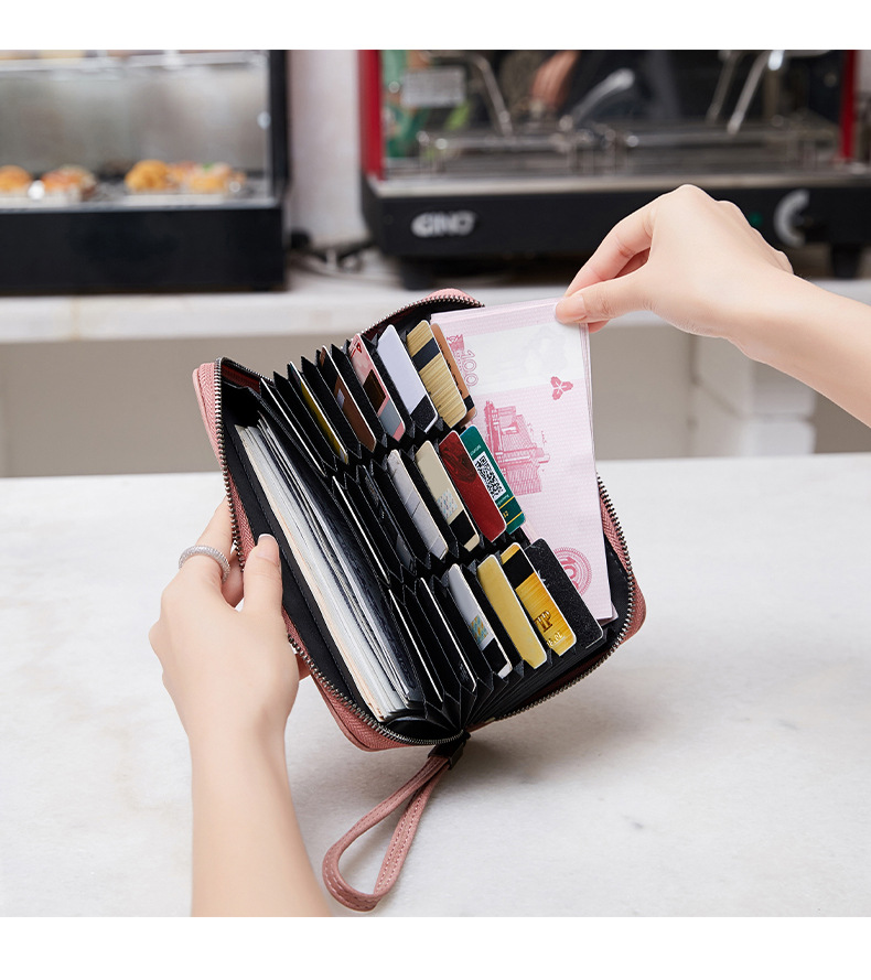 Women's Solid Color Pu Leather Zipper Wallets display picture 2