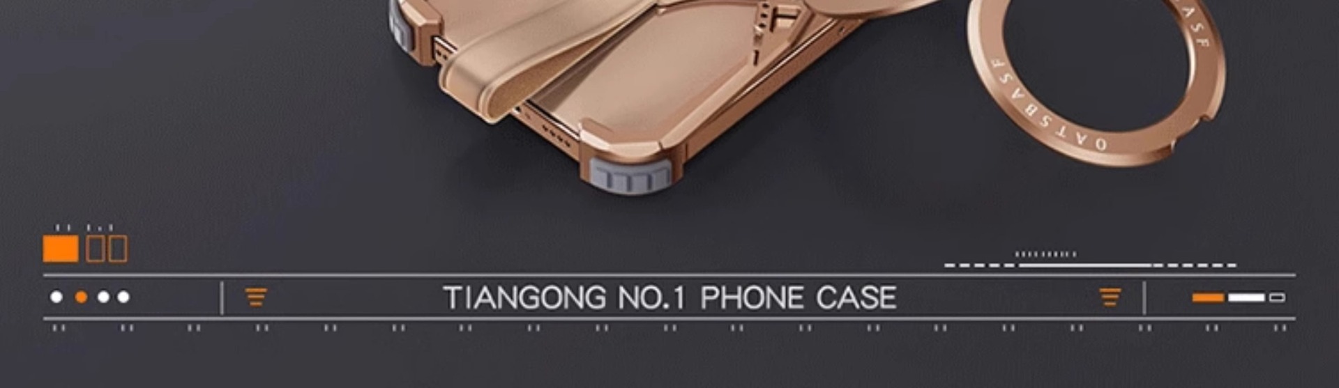 Ốp lưng iPhone 16 Pro Max gương chéo kim loại, giá đỡ 360 độ hút từ tính, chống sốc viền dày — Khung xoay 360 ° bằng kim loại Tiangong-1 màu sa mạc, Táo 16pro chi tiết 8