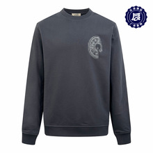 25广州金宝Hermes马鞍钉贴饰卫衣男女毛巾绣贴饰休闲毛圈布长袖秋