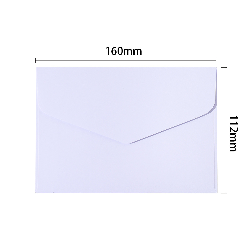 En stock al por mayor color en blanco estilo occidental sobre de negocios dorado LOGO tarjeta de felicitación invitación sobre