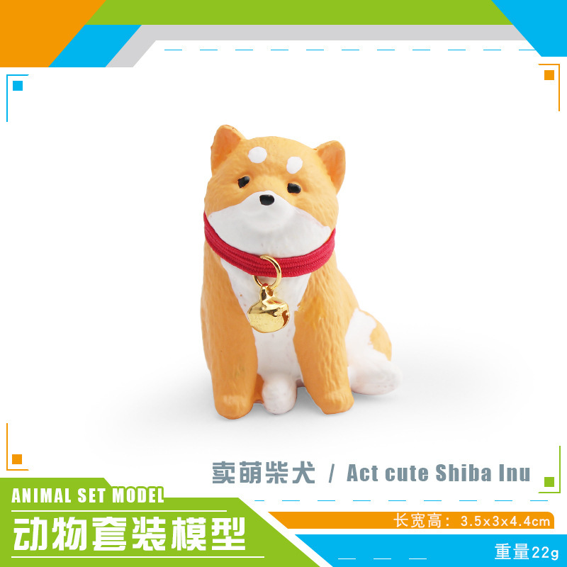 Transfronterizos mini simulación perro de madera panda cerdo conejo blanco serpiente blanca hámster nutria foca animal adornos modelo juguete