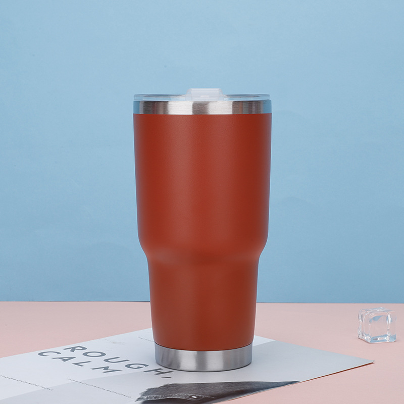 Taza de vacío de acero inoxidable 304 transfronterizo taza fría 30oz taza de coche taza de helado taza de cerveza taza de paja