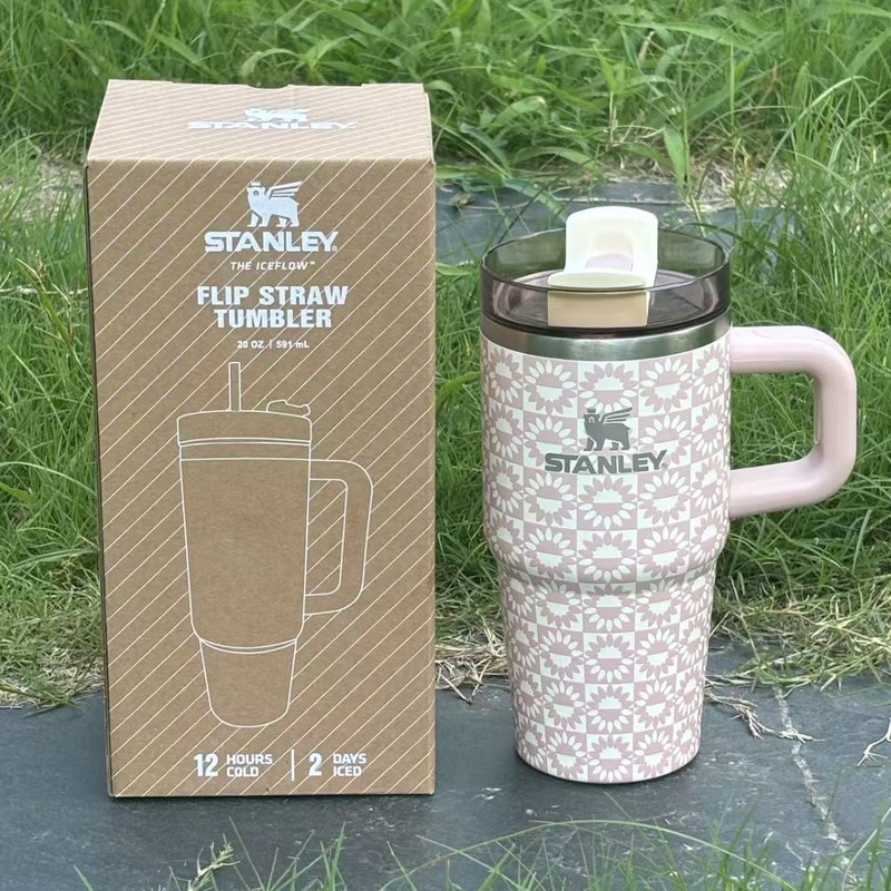 同款STANLEY 20OZ吸管杯保温杯水杯子车载不锈钢大容量小巨无霸杯|undefined