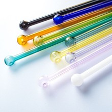 高硼硅玻璃吸管套装弯直吸管套装成人透明牛奶果汁饮料吸管